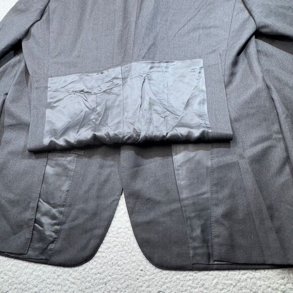 Canali Sport Coat Men 46 Long Gray talian Wool‎ Jacket Blazer 13290 Custom Fit - Picture 12 of 16